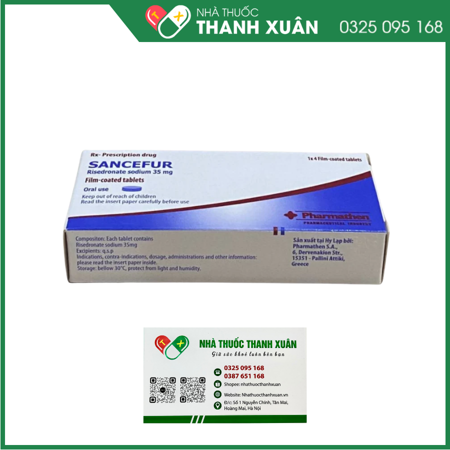 Sancefur 35mg điều trị và dự phòng loãng xương